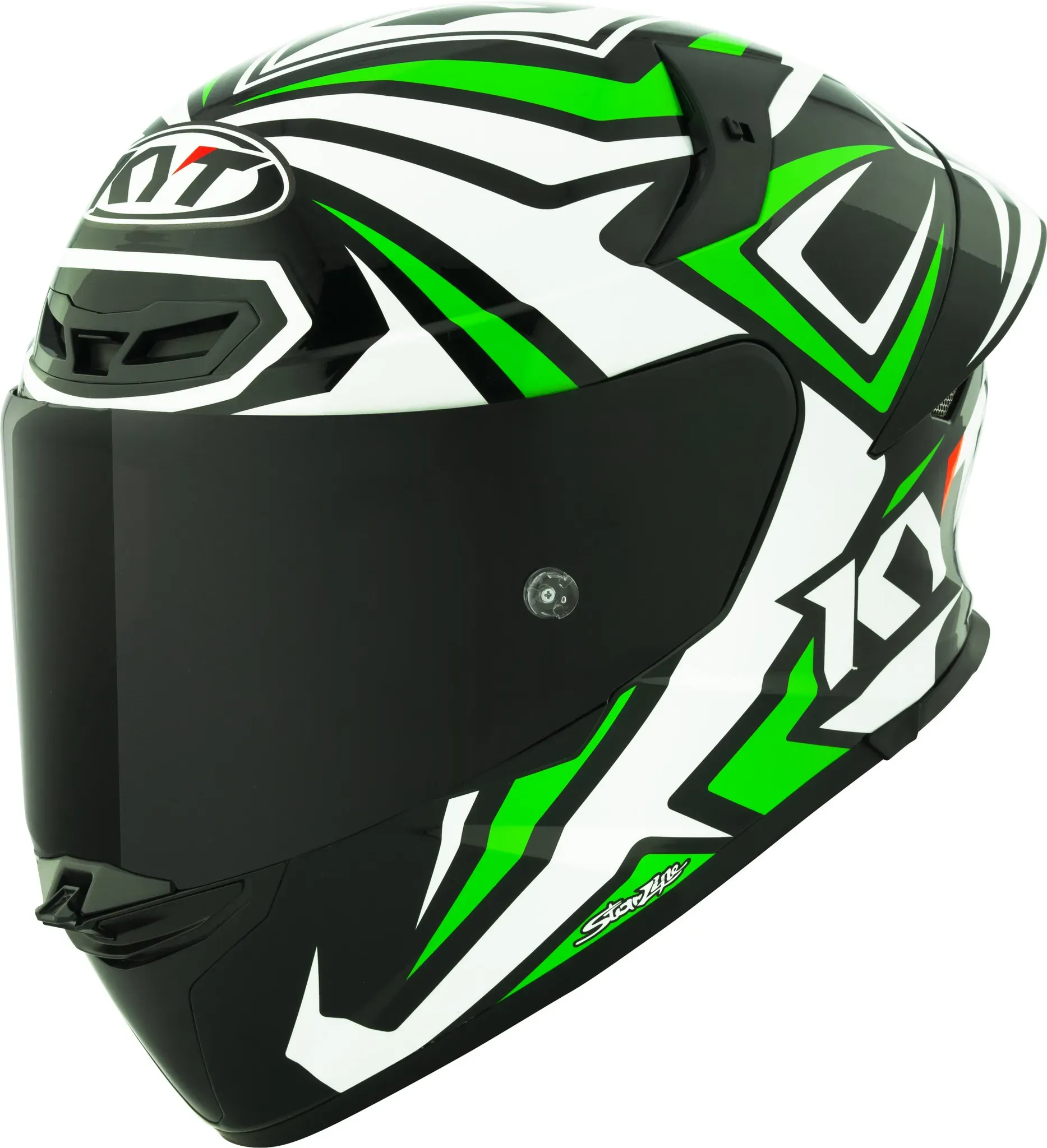 KYT TT-Revo Alex Lowes 2024 Replica, casque intégral - Blanc/Noir/Vert - XL