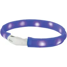 Nobby Visible Leuchthalsband Blau breit