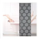 Relaxdays Duschrollo schwarz, grau 60,0 x 240,0 cm