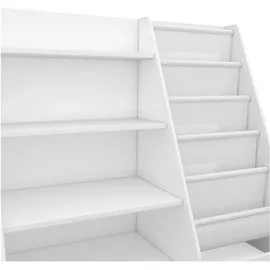 Vicco Kinderregal Conny Weiß 90 x 80,5 cm mit großen Ablagen