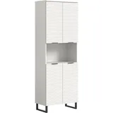 xonox.home Hochschrank Riff ca. 70x193 cm Weiß/Schwarz