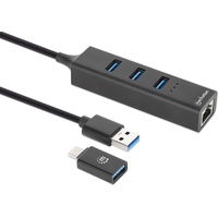 Manhattan 180894 4 Port USB 3.2 Gen 1-Hub USB 3.0 Schwarz