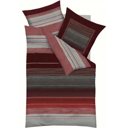 kaeppel Bettwäsche Dawn 155 x 220 cm Satin Grau Zinn