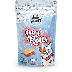Mr Bandit Juicy Rolls Katzenleckerli, feuchte Kroketten mit Lachs 40g (Rabatt für Stammkunden 3%)