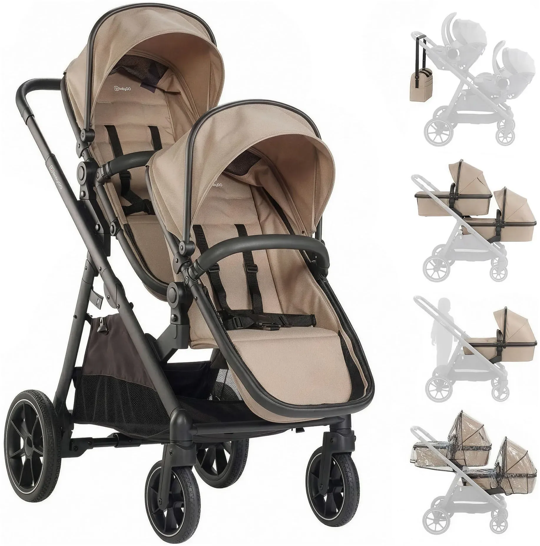 Zwillings-Kombikinderwagen BABYGO 