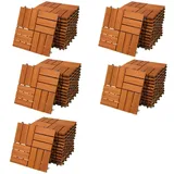 CASARIA Holzfliesen 55 x 30 cm braun