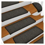 vidaXL Teppich-Treppenstufen 15 Stk. 65x21x4 cm Anthrazit