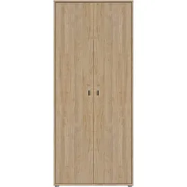 Gami Kleiderschrank 2-türig 86 x 200 x 58 cm Braun