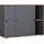 VCM Salia Aktenschrank 100 x 37 x 74 cm grau