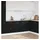 vidaXL Unterschrank für Spüle Schwarz Eiche 80 x 46 x 81,5 cm Schwarz