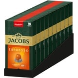 Jacobs Kapseln Espresso Classico, Intensität 7,100 Nespresso®* kompatible Kaffeekapseln, 10er Pack, 10 x 10 Getränke