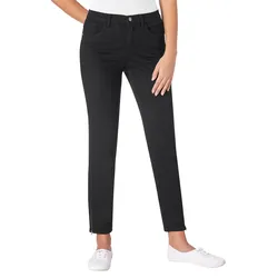 Stretch-Jeans ASCARI, Damen, Gr. 20, Kurzgrößen, schwarz, 65% Baumwolle, 31% Polyester, 4% Elasthan, unifarben, lang, Jeans