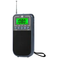 yozhiqu Tragbares Mini-Radio, unterstützt FM/AM/SW-Multiband-Radio UKW-Radio (Mit LCD-Hintergrundbeleuchtung, Alarmeinstellung, Timer-Abschaltung) grau