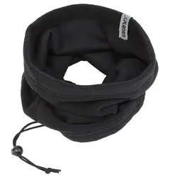 Fleece-Schlauchschal - schwarz