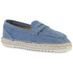 Damen Espadrilles in Blau Denim