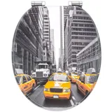 BONETTI WC-Sitz WC-Sitz aus Holz mit Absenkautomatik und modernen Design-Druck, MDF, Holzkern, schöne Motive, leichte Montage, pflegeleicht gelb