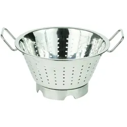 Louis Tellier - Konisches Sieb aus Edelstahl mit Fuß - 24 cm - 2 Griffe - LT2112