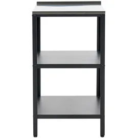 Beliani Outdoor-Kücheninsel Vilama 50 x 50 x 90 cm Schwarz