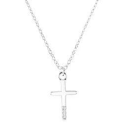 s.Oliver Kids Girls Halskette 2035514 Kreuz Silber Zirkonia