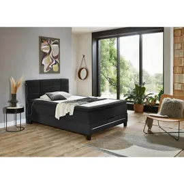 SUN GARDEN Boxspringbett 140 x 200 cm H3 Anthrazit