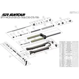 SR Suntour Feder SR-Suntour SF17 NCX-D 63 mm Silver