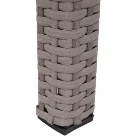 Mendler Gartentisch 120 x 75 cm Grau/Braun