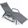 Costway Sonnenliege 152 x 70 x 101 cm Grau