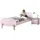 58 aufm Kessel Jugendzimmer-Set Kinderzimmer Set Karilynn 1 Bett mit Nachtkommode Holz+MDF rosa, (inkl. Versand, Lieferung bis Verwendungsstelle), rosaLiegefläche 90 x 200, mit Lattenrost und Nachtkommode, Retro-Optik rosa