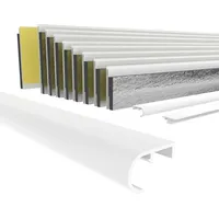HEXIM PVC Rollladentraverse zum Einführen von Rollladen in Führungsschienen 1000-2000mm Breite 42mm