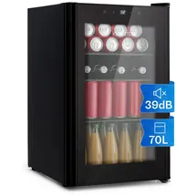 Klarstein Beercave 70 Getränkekühlschrank 70 l 83,8 cm hoch Schwarz