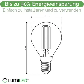 OEM LED-Lampe 6er-Pack P45 4W E14 4000K Neutralweiß