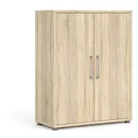 VCM Buffetschrank Prisme 2 Türen Eiche Dekor Braun