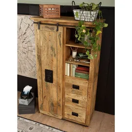 Massivmoebel24 Schrank 100 x 45 x 175 cm Beige