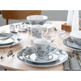CreaTable Vintage Flowers Kombiservice 16-tlg. für 4 Personen mehrfarbig