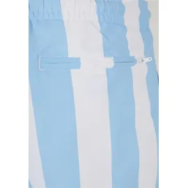 URBAN CLASSICS Pattern Badeshorts Batlic Blue Bar Stripe 3XL