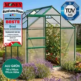 Brast Gewächshaus Alu Grün HKP 6 mm 3,61 m2