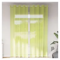 VidaXL Voile Vorhänge mit Ösen 2 Stk. Apfelgrün 140x300