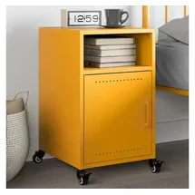 vidaXL Nachtschrank Senfgelb 36 x 39 x 59 cm Stahl