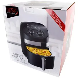 DESKI Heißluftfritteuse 3,5 Liter schwarz