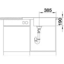 Blanco Zia XL 6 S Compact Einbau reversibel mit Ablauffernbedienung weiß