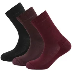 Devold Daily Merino Medium Sock 3PK WMN beetroot mix (740A) 36-40