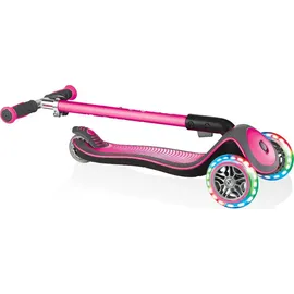 GLOBBER Elite Deluxe mit Leuchtrollen pink