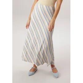 Aniston SELECTED Maxirock Damen Gestreift Beige 44