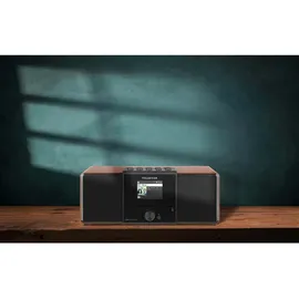 Telestar DIRA S 32i CD CD-Radio DAB+, UKW, Internet DLNA, WLAN, USB, CD, Bluetooth®, Internetradio Inkl. Fernbedienung Holz