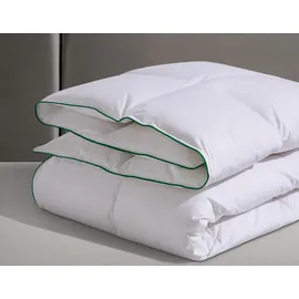 Fjödur Daunenbettdecke + Kopfkissen "Fee", weiß, B/L: 155cm x 220cm Anzahl Teile 1, B/L: 80cm x 80cm Anzahl Teile 1, Bezug: Baumwolle Füllung: Entendaune/-feder, normal, Bezug: 100% Baumwolle. Füllung: 80% Daunen, 20% Federn, Bettwaren-Sets