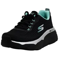 Skechers Damen Max Cushioning Elite, schwarz/türkis, 41 EU - 41 EU