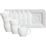 Ritzenhoff & Breker Ritzenhoff & Breker, Tasse, Melodie Kaffeetassen mit Untertassen (190 ml, 6 x)