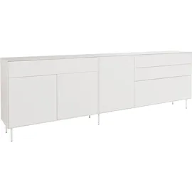 LeGer Home by Lena Gercke Sideboard »Essentials«, (2 St.), Breite: 279cm, MDF lackiert, Push-to-open-Funktion