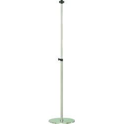 Sonnenkönig Standfuss für Halogen- Carbonstrahler, Heizstrahler, Silber