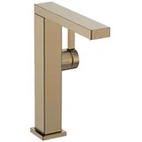 Hansgrohe Tecturis E Waschtischarmatur mit Schwenkauslauf und Push-Open-Ablaufgarnitur, brushed bronze